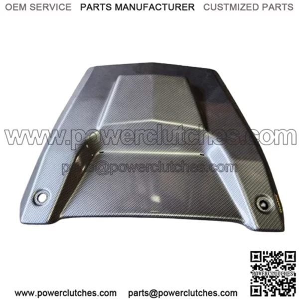 POLARIS RZR 900 XP/S 1000 14-17 BLACK CARBON FIBER LOOK SCOOPED HOOD PLASTIC - Image 3