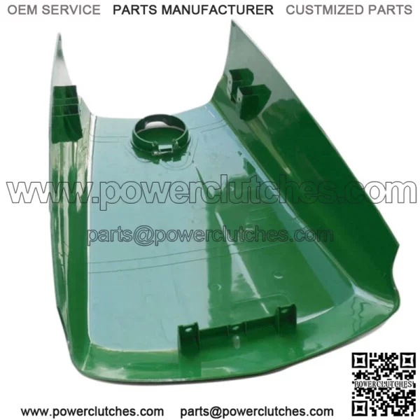 New Upper Hood with Assembled Fuel Door /Catch /Clips Fits John Deere 4300 - Image 3