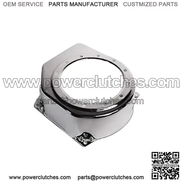 Chrome Recoil Fan Cover Shroud Housing for Predator 212 hemi Coleman CT200U CT100U BT200X CC100X Mini Bike, SK100 KT196 Go Kart Baja Hisun Tillotson Clone 196cc Engine Honda GX160 GX200
