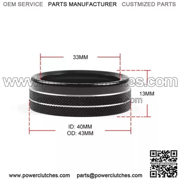 2016-2022 Toyota Tacoma Knob Ring #Black - Image 4