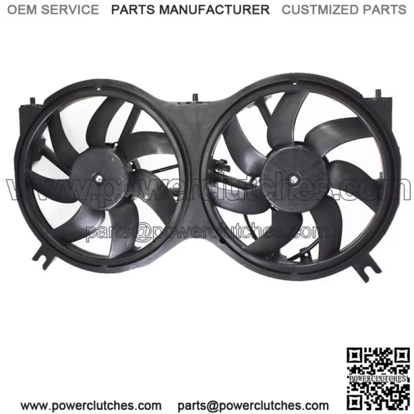 TYC623760 A/C Radiator Dual Cooling Fan Assembly For 2013-2019 Nissan Pathfinder