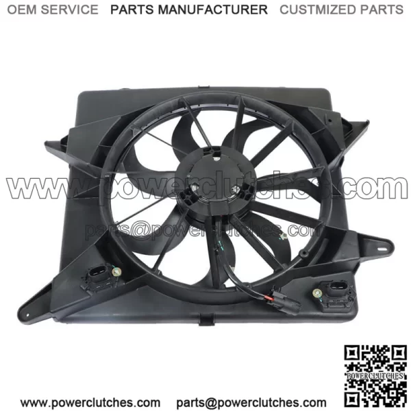 For Cadillac SRX 2010 2011-2016 3.0 3.6L Radiator A/C AC Condenser Cooling Fan