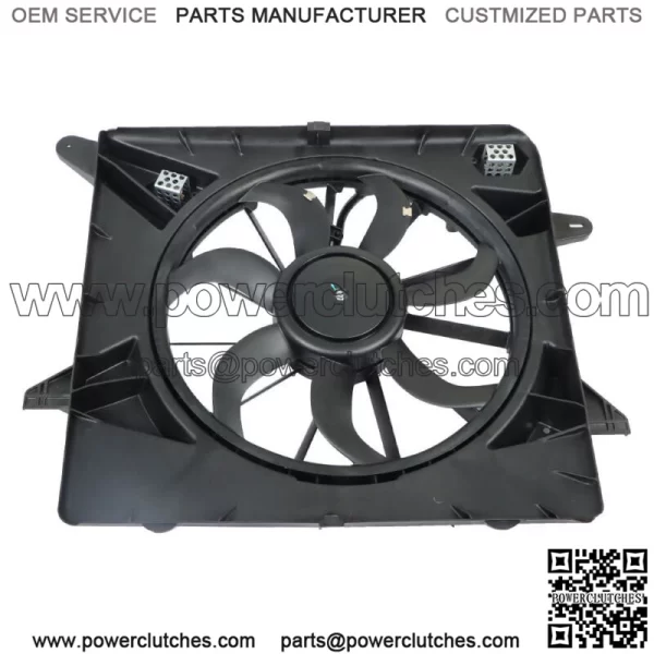 For Cadillac SRX 2010 2011-2016 3.0 3.6L Radiator A/C AC Condenser Cooling Fan - Image 2