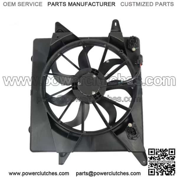 For Cadillac SRX 2010 2011-2016 3.0 3.6L Radiator A/C AC Condenser Cooling Fan - Image 4