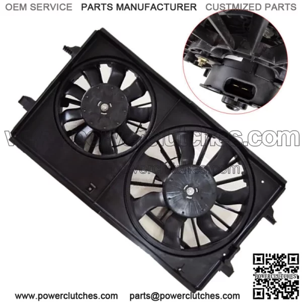 Radiator Cooling Fan Assembly For 2005-2010 Pontiac G6 2004-12 Chevrolet Malibu - Image 3