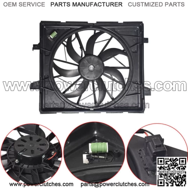 Radiator Cooling Fan For 2014-2018 2019 2020 Jeep Grand Cherokee Dodge Durango