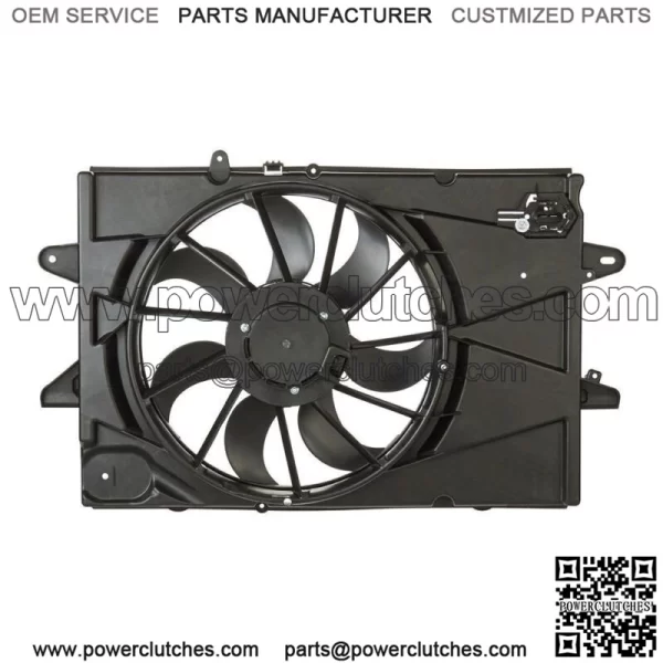 Radiator Condenser Cooling Fan Assembly For 2010-2017 Chevrolet Equinox 2.4L