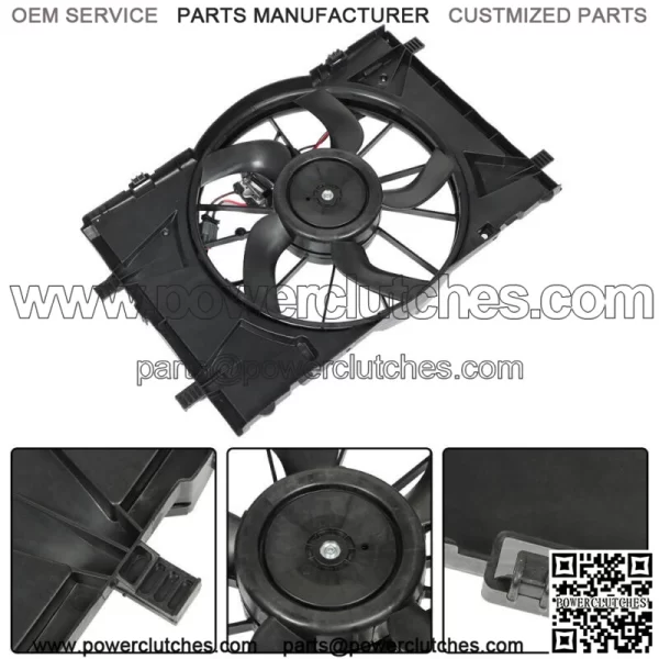 Radiator Cooling Fan Assembly FO3115183 For 2010-2012 Ford Fusion 2.5L 3.0L