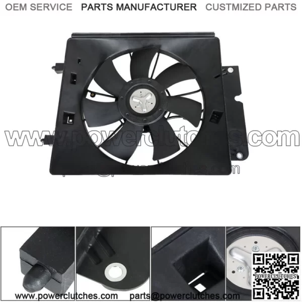 A/C Condenser Cooling Fan For 2002-2006 Honda CR-V 2003-2006 Element Right Side