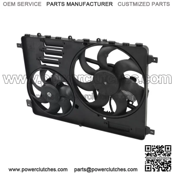 Dual Engine AC Radiator Cooling Fan Assembly For 2008-2016 Volvo S80 XC60 XC70 - Image 3