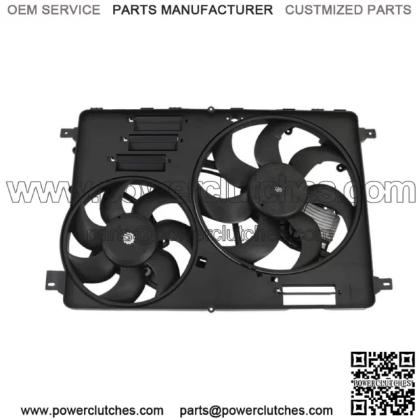 Dual Engine AC Radiator Cooling Fan Assembly For 2008-2016 Volvo S80 XC60 XC70 - Image 4