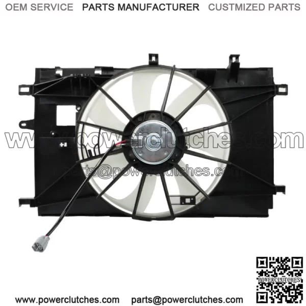 Cooling Fan Radiator Condenser Fan Assembly For 2020-2022 Toyota Corolla 1.8L