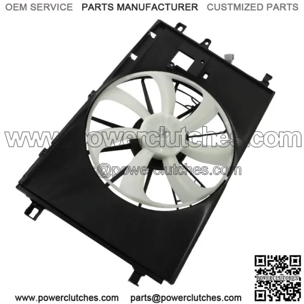 Cooling Fan Radiator Condenser Fan Assembly For 2020-2022 Toyota Corolla 1.8L - Image 2