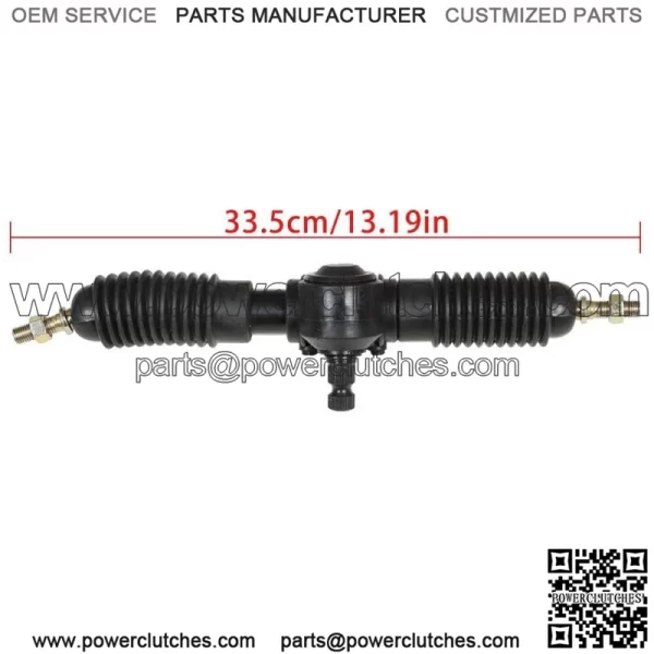 For 110cc Go Kart Cart Steering Wheel Kit Gear Rack Pinion Adjustable Shaft Set - Image 4