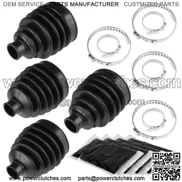 2 Sets Inner & Outer Rear Axle Boots For Polaris Sportsman 570 14-17 / 570 6x6 2017 (For: Polaris Sportsman 570)