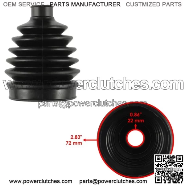 2 Sets Inner & Outer Rear Axle Boots For Polaris Sportsman 570 14-17 / 570 6x6 2017 (For: Polaris Sportsman 570) - Image 3