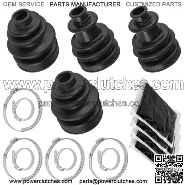 2 Set Inner & Outer Rear Left & Right CV Joint Boots for Polaris Sportsman 570 6X6 2018-20 (For: Polaris Sportsman 570) - Image 2