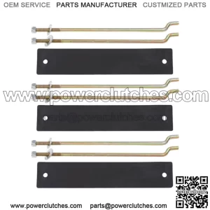 Fit for 81-13 Club Car DS Golf Cart Battery Hold Down Retainer Plate Rod Kit New