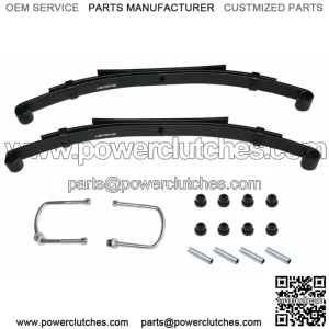 For Club Car DS Golf Cart Rear Heavy Duty Springs Kit Bushings & Sleeves Pair(2)