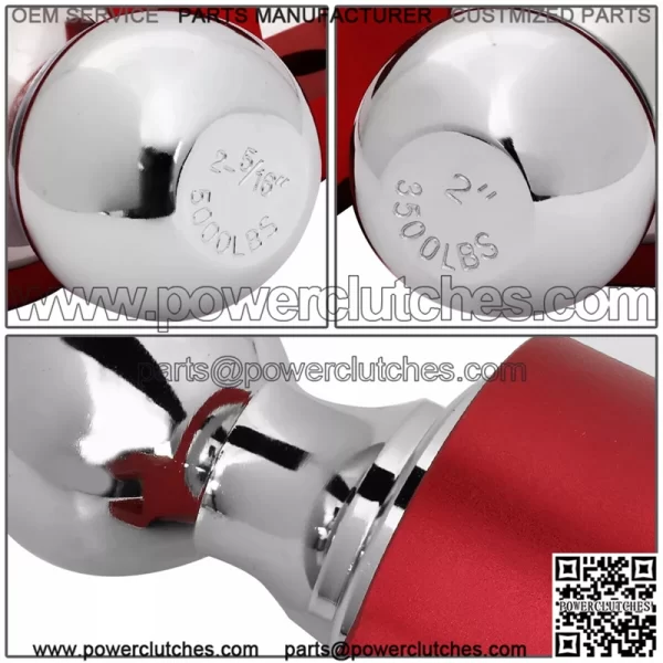 6-inch trailer hook 2"*2-5/16" with double pin # red - Image 2