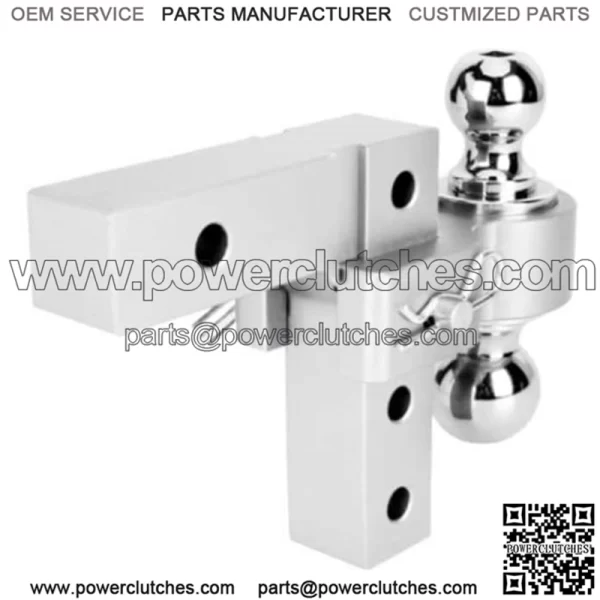 6-inch trailer hook 2"*2-5/16" with double lock#silver - Image 4