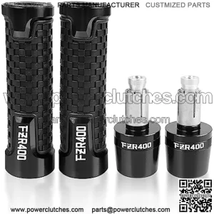 Motorcycle 7/8" 22mm for Y&AMAHA FZR400 1988 1989 1990 2001 2009 2015 2019 FZR 400 Motorcycle Anti-Skid Handles Grips Grips Handlebar Cap