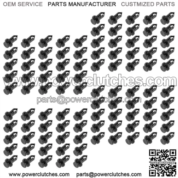 100pcs Fender Rivet Clips For Polaris Sportsman 500 / Sportsman 570 800 7661855 (For: Polaris Sportsman 570)