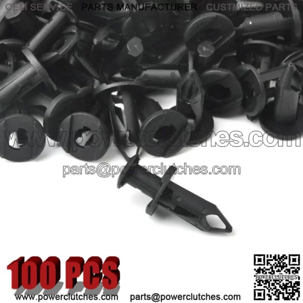 100pcs Fender Clips Rivets For Polaris Ranger TRX 400EX RZR XP 1000 Honda Body (For: More Than One Vehicle)