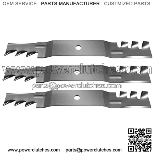 3 Mulching Blades for 50" Cut MX5050 SS5000 Timecutter Z-Mower 5000 Series