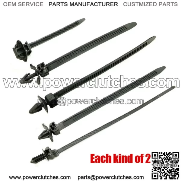 Cable Ties, Ties, Rivets, Wire Harness Clips, Wire Harness Fasteners, Automotive Parts (For: Ford F-150)