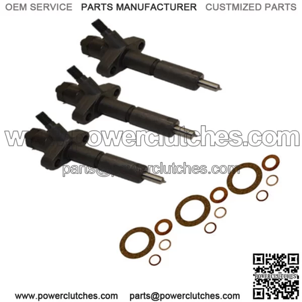 3 Fuel Injectors Fits Ford Diesel Tractor 2310 3120 3150 3190 3310 3400 4110 414
