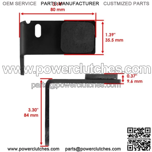 AUC17430 GY22309 Mower Blade Brake Shoe for John Deere Lawn Mower - Image 2