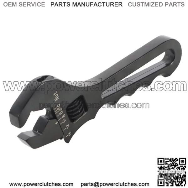 3AN-16AN Adjustable Wrench Black Aluminum Tool Spanner for Hose End Fitting