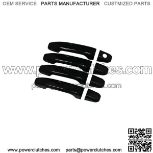 Door Handle Covers for 2014-2024 GMC Sierra Chevy Silverado 1500 NO Smart Black (For: More Than One Vehicle)