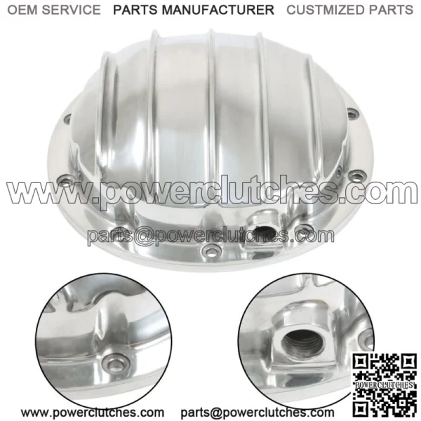 For GM 10 Bolt Cast Aluminum Differential Cover 8.5" & 8.6" Ring Gear Diff Cover - Image 2