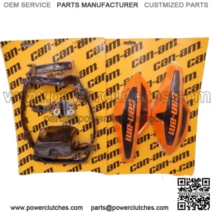 Can Am Orange Crush Wind Guard Kit with Wrap Around Mounting Kit