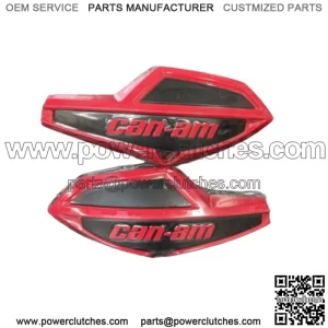 Pair of Can-Am Viper Red 715006118 Handlebar Wind Deflectors