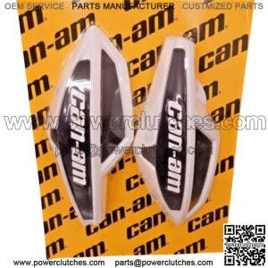 Pair of Can-Am Outlander Renegade Wind Deflectors White Black 715000537