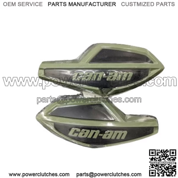 Pair of Wind Deflectors for Handlebars Can-Am Outlander Renegade Squadron Green 715006117
