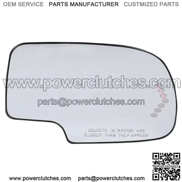 Fits 03-07 ChevyGMC Cadillac Side Rear View Mirror Glass Heated with Turn Signal (For: More than one vehicle)