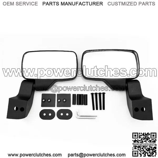 UTV Door Mounted Rear View Side Mirrors for Polaris Ranger XP 1000 Crew #2889241