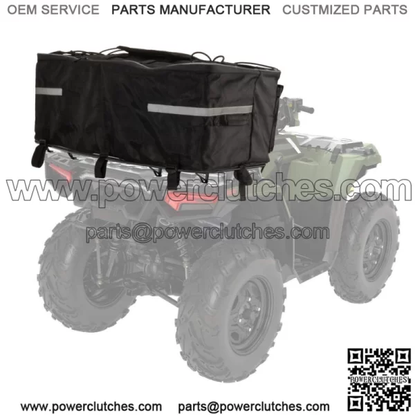 ATV Rear Seat Luggage Bag with Soft Bottom Support, Rack for Honda Sportsman 450 (For: More than one vehicle)