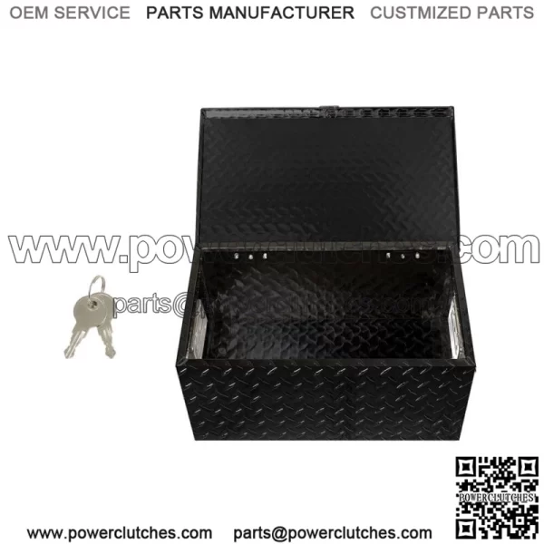 Black Aluminum Diamond Plate for Garage Pickup Traile Tool Box 20" x 12" x 9.5''