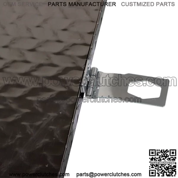 Black Aluminum Diamond Plate for Garage Pickup Traile Tool Box 20" x 12" x 9.5'' - Image 3