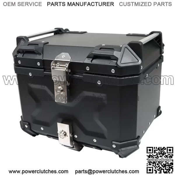 45L Motorcycle Luggage Waterproof Tail Box Scooter Trunk Storage Top Case Balck - Image 3