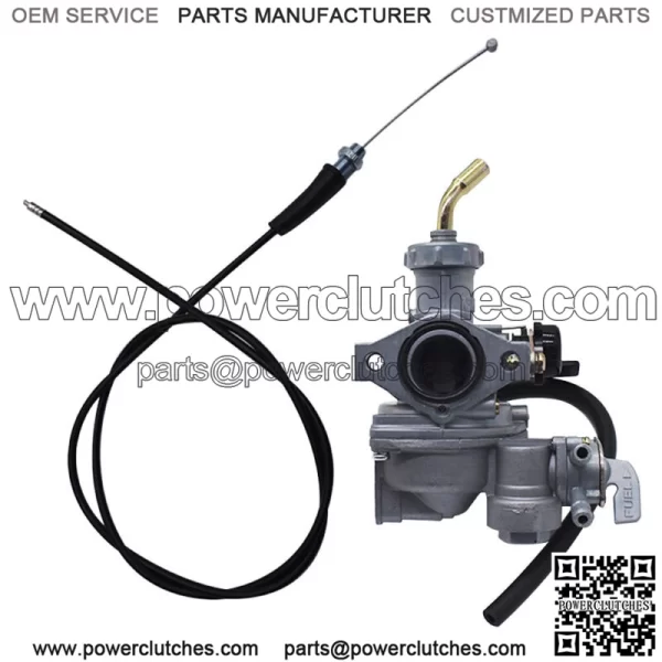 Fits Honda FourTrax 125 TRX125 2x4 Carburetor & Throttle Cable 1985 1986 (For: Honda)