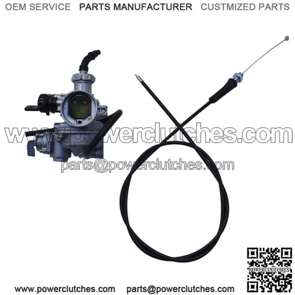 Fits Honda FourTrax 125 TRX125 2x4 Carburetor & Throttle Cable 1985 1986 (For: Honda) - Image 2