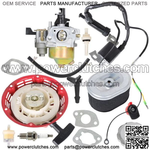 Carburetor Recoil Ignition Coil Spark Plug Filter For Honda GX160 5.5HP Engine - Image 3