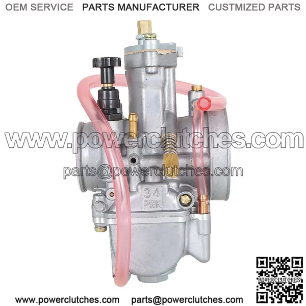 PWK 34 34mm Carburetor For Kawasaki Honda Dirt Bike Quad ATV - Image 4