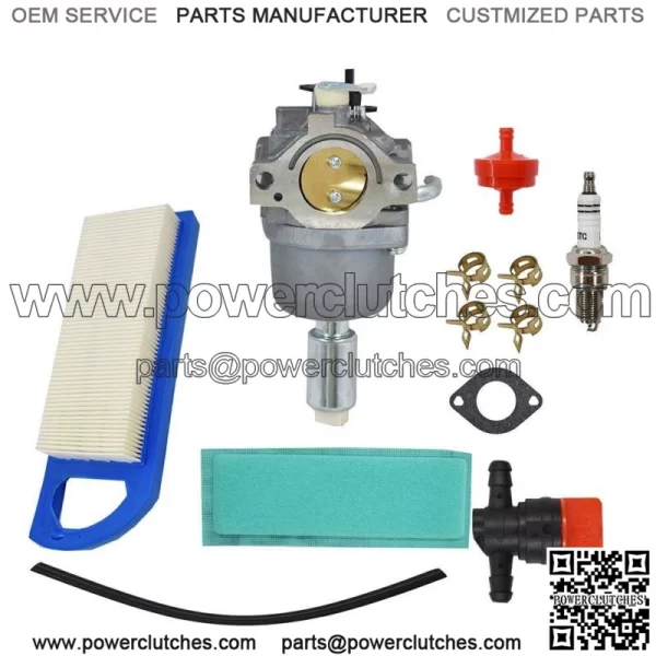 Carburetor Kit Fits Craftsman LT1500 Huskee MTD 420CC Power Mower Air Filter - Image 4